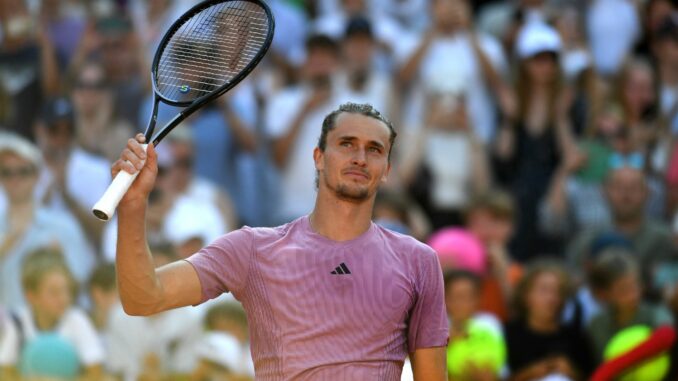 ALexander Zverev nach seinem Halbfinalsieg.  