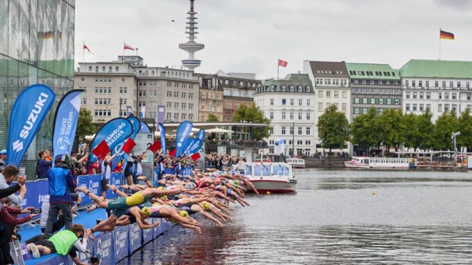 Triathlet Lasse Lührs hat in Hamburg das Podium verpasst. 