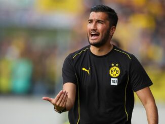 Phönix Lübecks Trainer Christioano Adigo sieht seinen BVB-Trainer Nuri Sahin vor dem Pokal-Spil unter Druck.