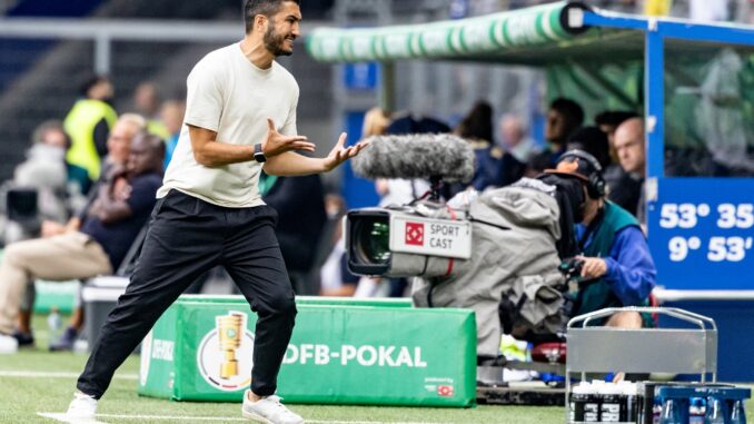 Nuri Sahin feierte einen gelungenen Pflichtspiel-Einstand als BVB-CHeftrainer.