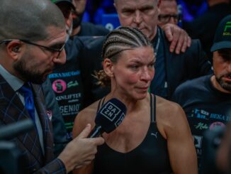 Die Profi-Boxerin Nina Meinke boxt um den WM-Titel des Verbands IBF.