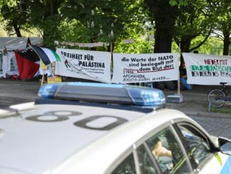 Das propalästinensische Protestcamp kann weitere zwei Wochen bleiben. (Archivbild)