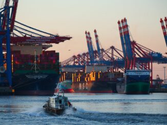 Der Containerumschlag im Hamburger Hafen ist im ersten Halbjahr leicht gesunken. (Archivbild)