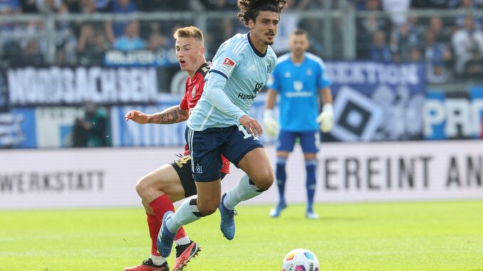 Der HSV verleiht Guilherme Ramos (r) bis zum Ende der Saison nach Portugal.