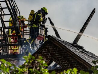 15 Tiere konnte bei einem Scheunenbrand in Sicherheit gebracht werden.