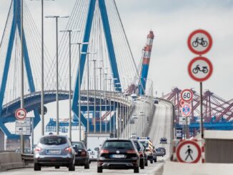 Die Köhlbrandbrücke ist wieder befahrbar. (Archivbild)