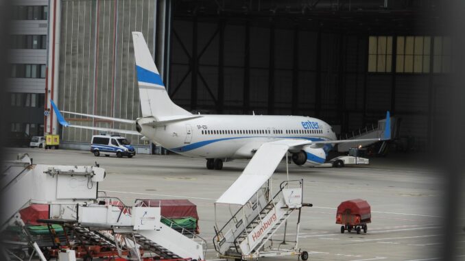 An Bord waren auch sieben Ausreisepflichtige aus Hamburg.