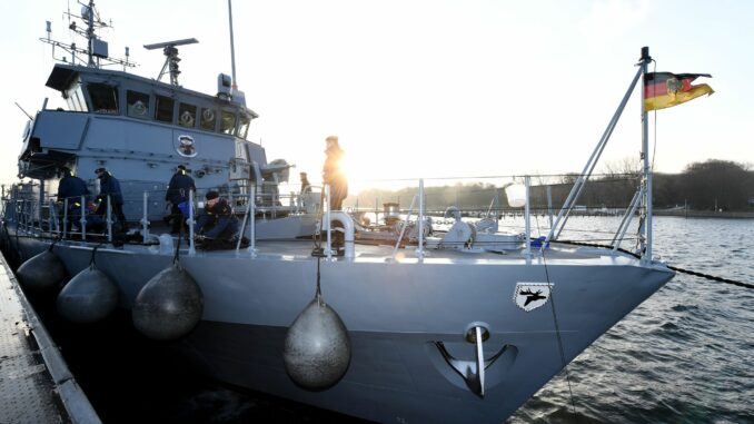 Das Minenjagdboot "Weilheim" gehört in den kommenden Monaten einem Nato-Verband an. (Archivbild)