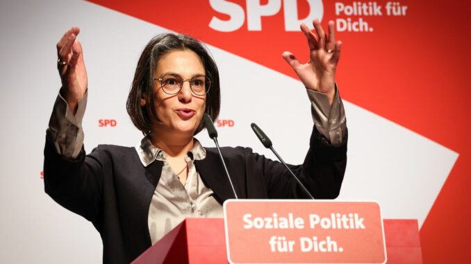 SPD-Bundesvize will US-Präsidentschafts-Kandidatin Kamala Harris unterstützen. (Archvbild) 