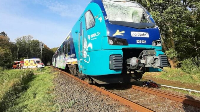 Unfall auf der Bahnstrecke in Hohenwestedt.