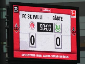 Die Null steht: Bundesliga-Aufsteiger FC St. Pauli hat in vier Heimspielen dieser Saison bislang noch kein Tor erzielt.