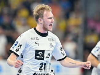 Eric Johansson und der THW Kiel spielten beim HC Erlangen.