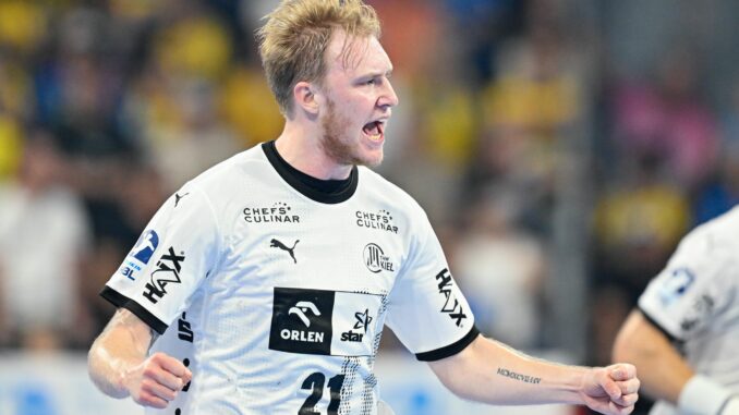 Eric Johansson und der THW Kiel spielten beim HC Erlangen.