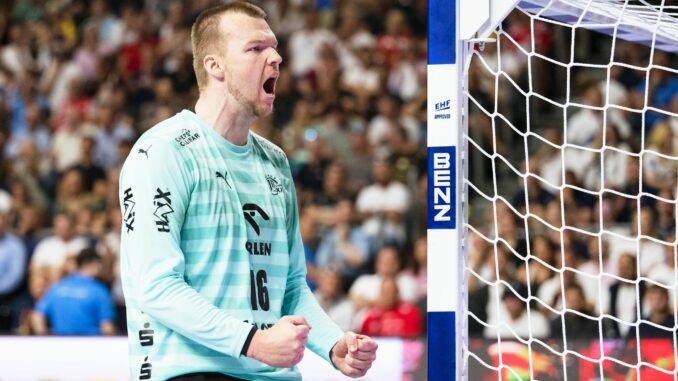 Torhüter Tomas Mrkva und der THW Kiel bezwangen den spanischen Club CD Torrelavega.