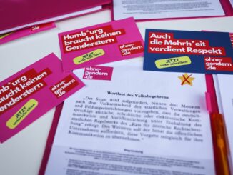 Das Volksbegehren «Schluss mit Gendersprache in Verwaltung und Bildung» ist gescheitert. Die Initiatoren brachten nach Angaben des Landeswahlamts nicht genug Unterstützerunterschriften zusammen. (Archivbild)