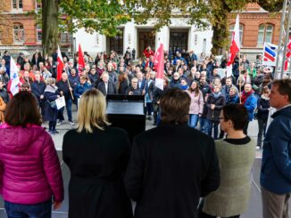 In Kiel wurde gegen die Justizreform demonstriert.