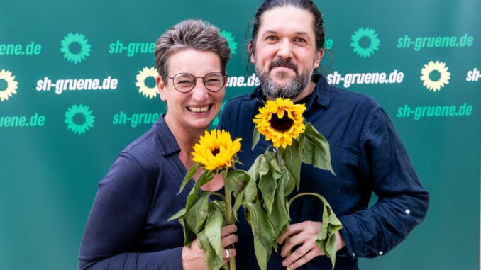 Anke Erdmann und Gazi Freitag stehen weiter an der Spitze der Nord-Grünen.