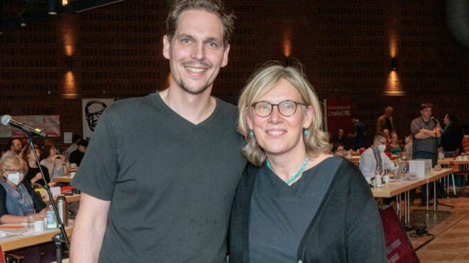 Hamburgs Linke hat auf einem Parteitag Sabine Ritter als Co-Landessprecherin und Thomas Iwan als Co-Landessprecher bestätigt. (Archivbild)