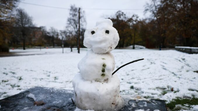 In Hamburg und Schleswig-Holstein ist in der Nacht der erste Schnee liegen geblieben.