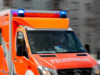 Ein Rettungswagen der Feuerwehr: Der Arbeiter wurde in ein Krankenhaus gebracht. (Symbolbild)