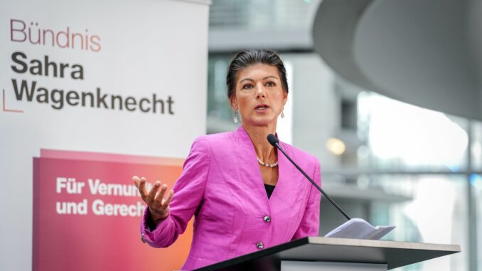 Das Bündnis Sahra Wagenknecht (BSW) will nun auch bei der Bürgerschaftswahl am 2. März in Hamburg antreten. (Archivbild)