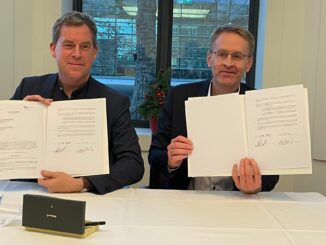 Ulf Kämpfer (links) und Daniel Günther (rechts) wollen sich für die Stadtbahn in Kiel einsetzen.