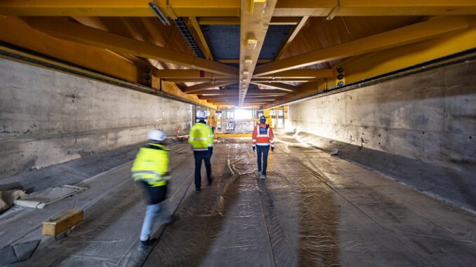 Baustelle des 18 Kilometer langen Fehmarnbelt-Tunnels (Archivbild)