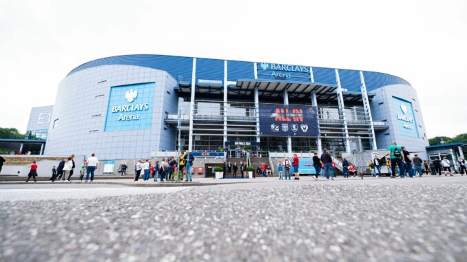 Die Barclays Arena hat bei der Anzahl der Veranstaltungen wieder das Vor-Corona-Niveau erreicht. (Archivbild)