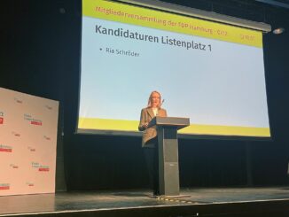 Die Hamburger FDP wählt Ria Schröder zur Spitzenkandidatin für die Bundestagswahl