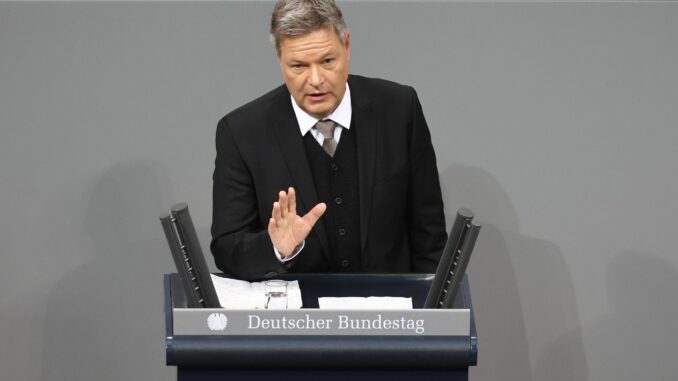 Bundeswirtschaftsminister Robert Habeck ist Kanzlerkandidat der Grünen. (Archivbild)