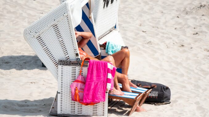 Der Sommer 2024 bot manchen schönen Tag mit Strand- und Badewetter.  