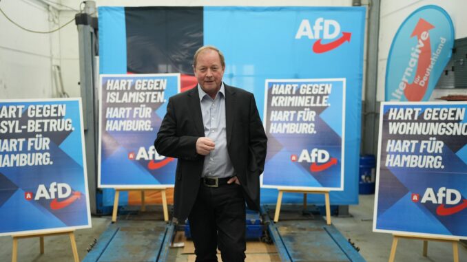 «Hart für Hamburg» ist das Motto der Wahlplakate der AfD