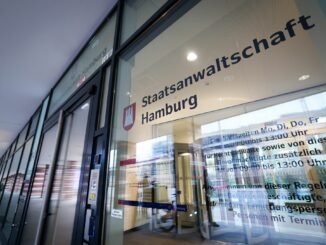 Der Eingang zum neuen Sitz der Hamburger Staatsanwaltschaft im Michaelis-Quartier.