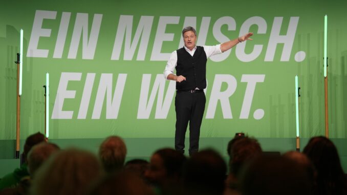 Die Grünen werben für sich als Partei der Verantwortung