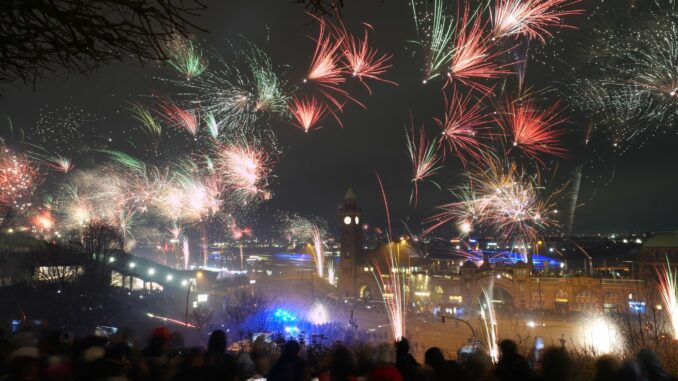 Auch im Norden wurde das neue Jahr mit Feuerwerk begrüßt