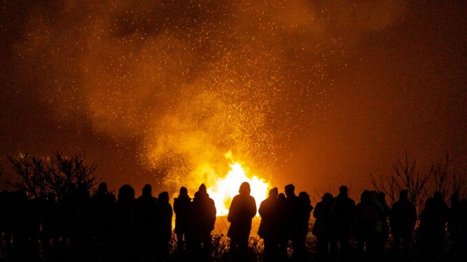 Biike-Feuer sind Tradition in Nordfriesland.