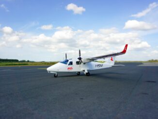 Von und zur Hochseeinsel Helgoland sollen künftig Flugzeuge des Typs Tecnam fliegen.