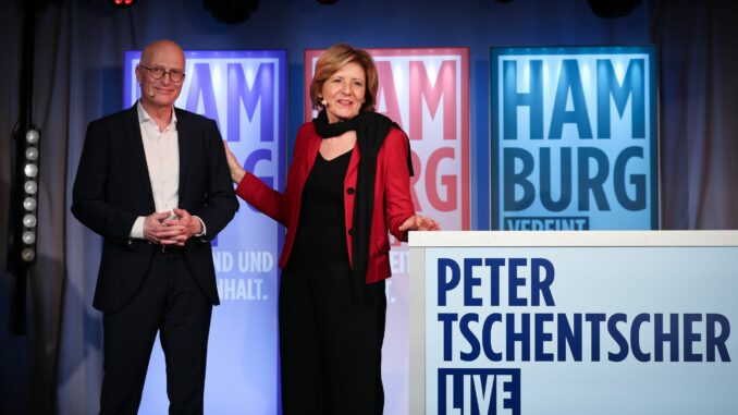 Drei Tage vor der Bürgerschaftswahl bekam Hamburgs Erster Bürgermeister Peter Tschentscher (SPD) prominente Unterstützung.