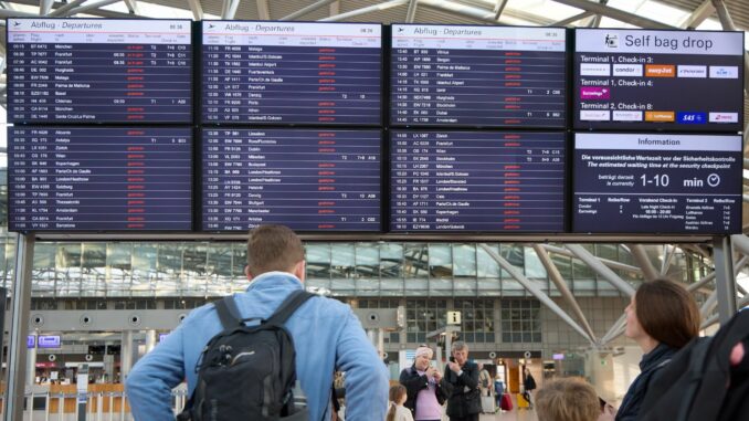 Am Hamburger Flughafen fallen heute die Flüge aus. 